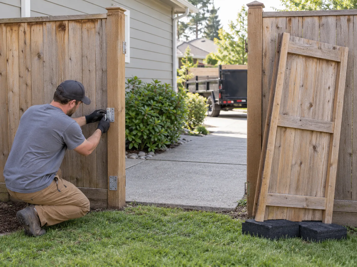 Fence Removal worksite detail