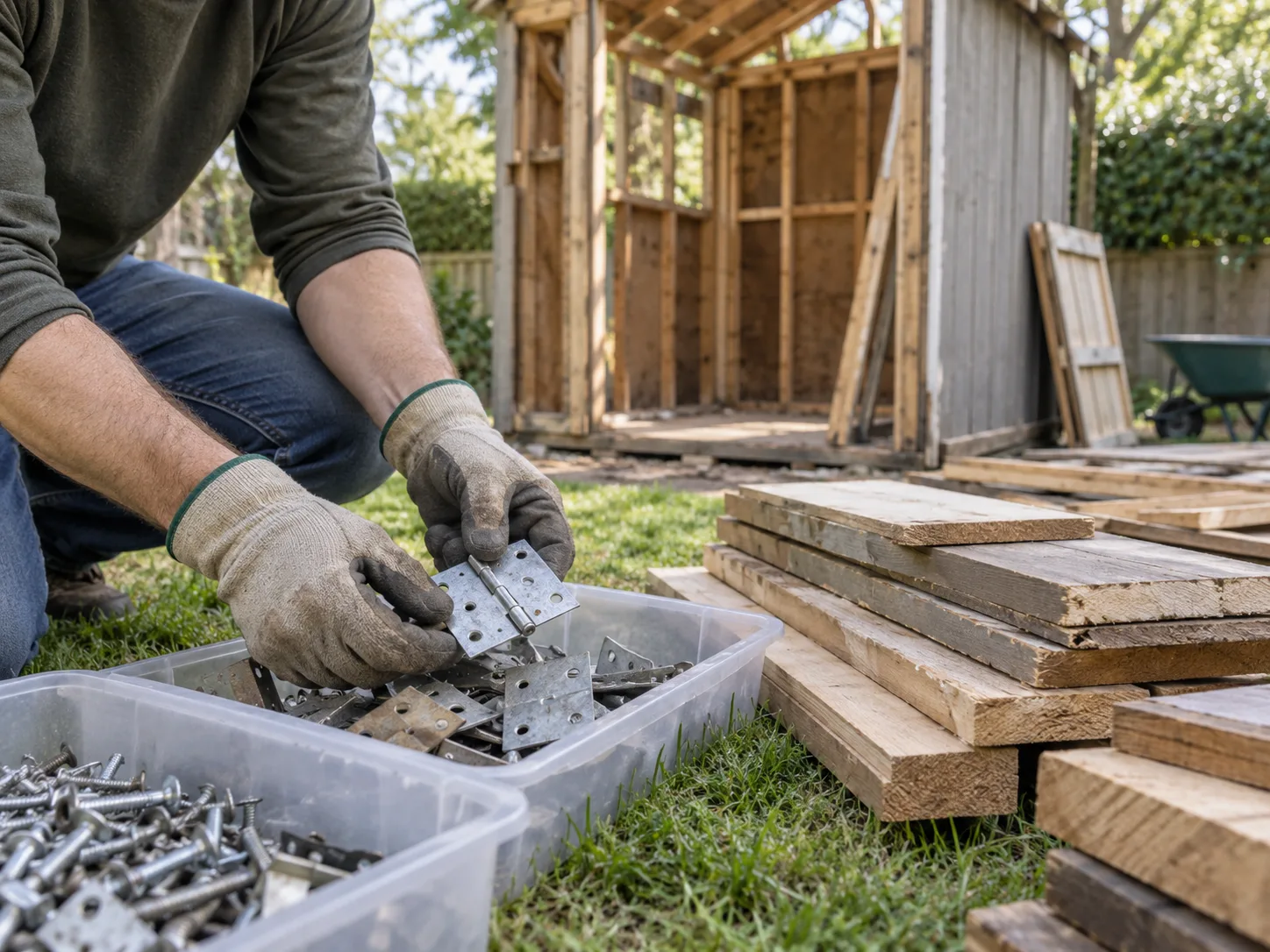 Shed Removal worksite detail